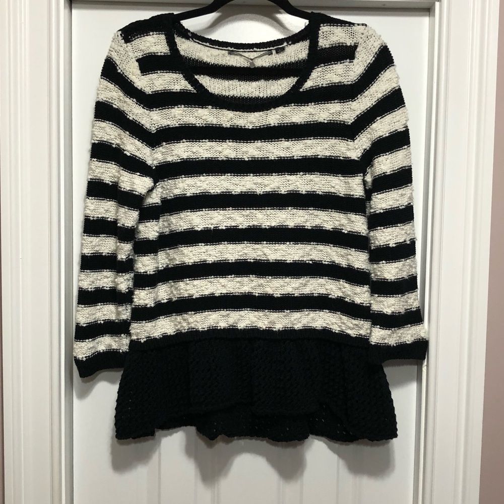 Black & White Striped Sweater